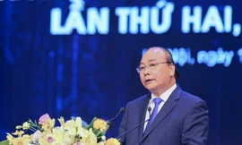 Thủ tướng Chính phủ Nguyễn Xuân Phúc phát biểu tại buổi lễ. Ảnh: Như Ý