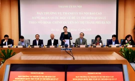 Chủ tịch Quốc hội Nguyễn Thị Kim Ngân phát biểu tại buổi làm việc