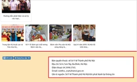 Số điện thoại nhiều sở ở Hà Nội không liên lạc được