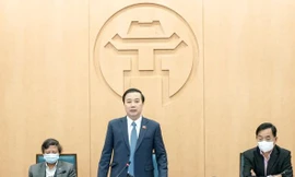 Phó Chủ tịch UBND thành phố Hà Nội Chử Xuân Dũng phát biểu tại cuộc họp