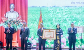 Hà Nội: Huyện Ứng Hòa nhận Huân chương Lao động hạng Nhì