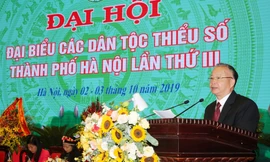 Phó Chủ tịch Thường trực UBND thành phố Nguyễn Văn Sửu phát biểu khai mạc đại hội