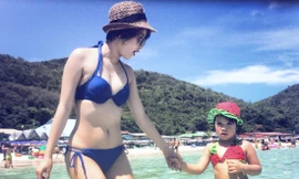 Hot girl Mi Vân hài lòng với cuộc sống mẹ đơn thân