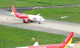 Một chuyến bay của Vietjet Air hạ cánh nhầm đầu đường băng gây uy hiếp an toàn bay. (Ảnh: Vietjet) 