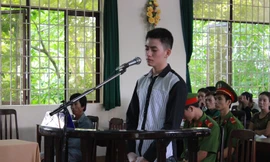 Bị cáo Cường tại tòa.