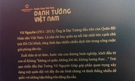 Sai tên Tướng Giáp trên tượng 'Danh tướng'