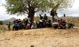 Hiện trường nơi ông Sỹ bị đốt cháy vào đêm 11/4.