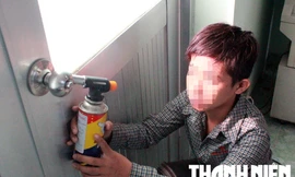 Băng trộm chuyên dùng khò gas phá ổ khóa