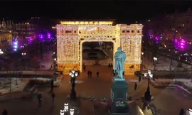 Moscow lộng lẫy trong ánh đèn trước thềm năm mới