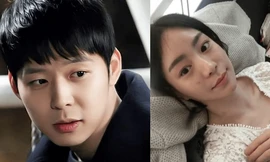 Park Yoochun (trái) và vị hôn thê tin đồn.