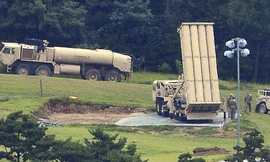 Khu vực triển khai THAAD ở sân golf cũ tại Seongju, Hàn Quốc. Ảnh: AP