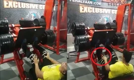 Thời điểm trước lúc người đàn ông bị gãy chân.