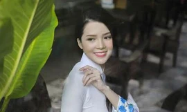 Người đẹp Thúy Vi tinh khôi trong tà áo dài trắng