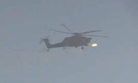 Trực thăng tấn công của Không quân Iraq.