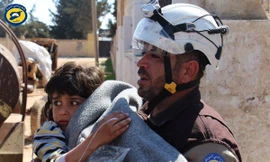 Vụ tấn công hóa học ở Khan Sheikhoun, Syria, từng gây chấn động dư luận thế giới hồi tháng 4.