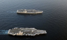 Tàu sân bay của Mỹ hiếm khi tập luyện cùng nhau.