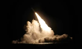 Một vụ thử nghiệm tên lửa Trident. Ảnh: Common Dreams.