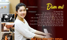 Bùi Vũ Nguyệt Minh - cô gái là trợ giảng của giáo sư âm nhạc giảng dạy tại ĐH ở Mỹ (Ảnh Thành đoàn TPHCM)