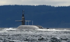 Tàu ngầm hạt nhân USS Pennsylvania. Ảnh: Hải quân Mỹ