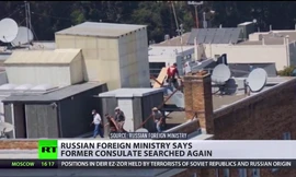 Truyền hình RT đưa tin về đoạn video trên Facebook Bộ Ngoại giao Nga. Ảnh cắt từ video