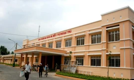 Bệnh viện ĐK khu vực Tiểu Cần, nơi BS. Diệp Yên tử vong trong khi trực đêm