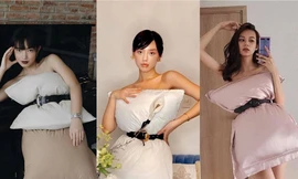 Thử thách chiếc gối - trào lưu mới giúp sao Việt vừa khoe vóc dáng vừa khoe tài phối đồ