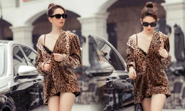 Hết lộ ảnh hở ngực, Ngọc Trinh lại có khoảnh khắc kém duyên khi mặc váy 