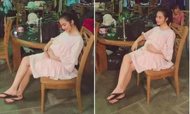 Hòa Minzy tiết lộ sự thật bất ngờ về bức hình ôm bụng bầu sắp sinh