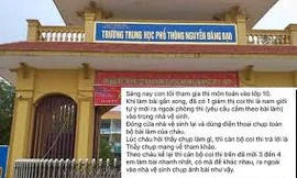 Giám thị vào nhà vệ sinh chụp ảnh bài thi; 63 giáo viên tố bị 'xù' tiền