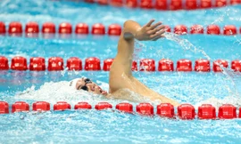 Nguyễn Huy Hoàng hụt HCĐ cự ly 1.500m tự do nam tại Asiad 19 (ảnh Linh Hoàng)