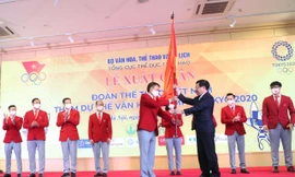 Đoàn thể thao Việt Nam tham dự Olympic Tokyo 2020 với mục tiêu đoạt huy chương. (ảnh Lượng Quý)