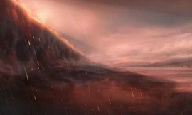 Những cơn gió mạnh đẩy hơi sắt đến vùng trời đêm mát hơn, tạo nên những cơn mưa sắt kỳ lạ trên hành tinh WASP-76b. Ảnh: ESO.