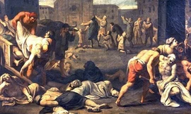 Đại dịch hạch đầu tiên mà loài người gánh chịu xảy ra vào triều vua nào?