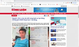 Phát hiện trang giả mạo báo điện tử của báo Nhà báo và Công luận