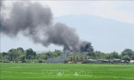 Hiện trường vụ cháy.