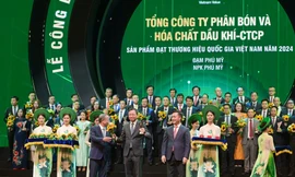Đạm Phú Mỹ và NPK Phú Mỹ tiếp tục được công nhận là 'Thương hiệu Quốc gia'