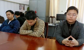 Các đối tượng tại cơ quan công an