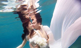Đua nhau chụp ảnh cưới dưới nước đẹp như mơ