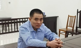 Bị cáo Lê Đăng Long - người tham gia đường dây giả danh công an để lừa đảo 