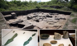 Di chỉ Vườn Chuối 3000 năm tuổi Ảnh: MẠNH THẮNG 