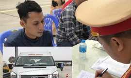 Lái xe khách BKS 15B-01581 cho kết quả “test” dương tính với ma túy khi được Cục CSGT kiểm tra trên cao tốc Hà Nội - Hải Phòng vào tuần qua