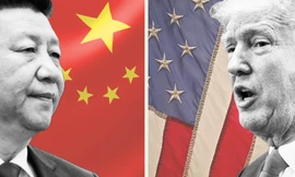 Tổng thống Mỹ Donald Trump (phải) nói ông và Chủ tịch Trung Quốc Tập Cận Bình sẽ gặp và ký thỏa thuận giai đoạn một Ảnh: FT