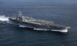 Tàu sân bay USS Abraham Lincoln của Mỹ. ảnh: US Navy