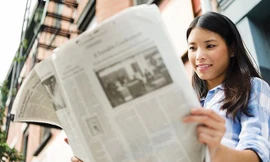 Báo giấy chất lượng vẫn có số lượng bạn đọc ruột nhất định. nguồn internet 