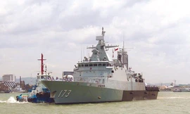Một khinh hạm thuộc Hải quân Hoàng gia Malaysia Ảnh: Philstar 