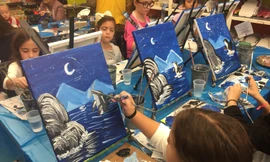 Học trò được học chép tranh ở những khóa cấp tốc 