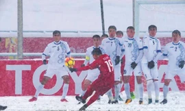 "Cầu vồng tuyết" của Quang Hải