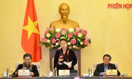 Chủ tịch Quốc hội Nguyễn Thị Kim Ngân phát biểu tại phiên họp Ảnh PV 