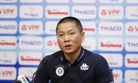 HLV Chu Đình Nghiêm có thể không được chỉ đạo CLB Hà Nội ở trận cuối cùng mùa giải ảnh: NHƯ Ý 