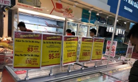 Siêu thị bán hàng đông lạnh trong nước và nước ngoài nhưng ít người mua 